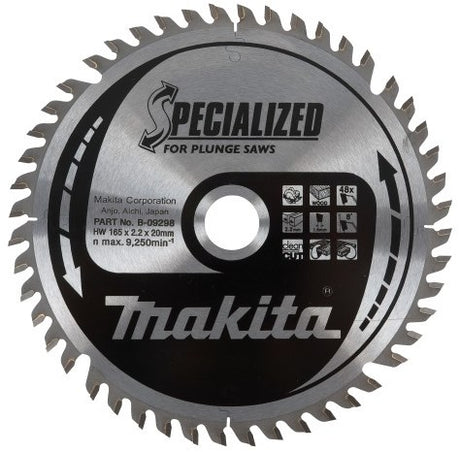 Accessoires Makita lame de scie circulaire bois 165x20x2,2 28t 23g - b-09282