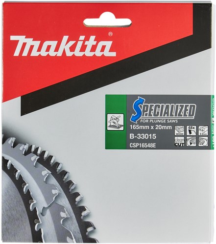 Accessoires Makita lame de scie circulaire bois 165x20x2,2 48t 8g - b-33015