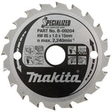 Accessoires Makita lame de scie circulaire bois 85x15x1,0 20t 10g - b-16885