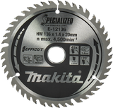Accessoires Makita lame de scie circulaire bois | efficace 136x20x1,5 45t 23g - e-12136 - e-12136