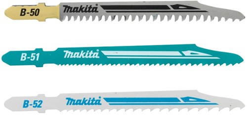 Accessoires Makita lames de scie sauteuse assortiment hss b50 51 52 - b-06292