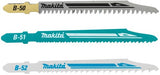 Accessoires Makita lames de scie sauteuse assortiment hss b50 51 52 - b-06292