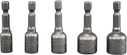 Makita accessoires jeu de douilles 6 8 10 12 13x50m - b-39154 b-39154