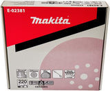 Accessoires Makita e-02381 | disque de ponçage | 225 mm | k220 | Velcro - e-02381