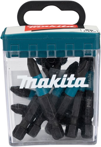 Imp Makita accessoires e-12407 embout de tournevis à percussion | ph2x50mm | x actenoir | 10 pièces - e-12407