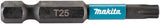 Imp Makita accessoires e-12435 embout de tournevis à percussion | t25x50mm | x actenoir | 10 pièces - e-12435