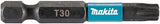 Accessoires Makita e-12675 embout de tournevis à percussion | t30x50mm | x impact noir | 10 pièces - e-12675