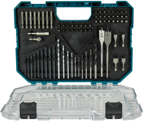 Makita accessoires e-15126 jeu de forets et d'embouts de tournevis | 75 pièces | dans un coffret en plastique e-15126