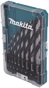 Makita accessoires jeu de forets hélicoïdaux à bois 8 pièces - d-57227