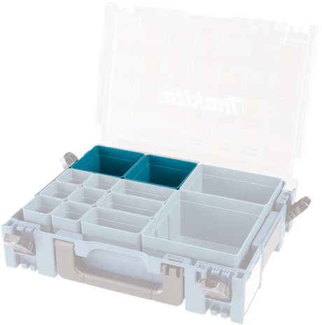 Boîte d'insertion d'accessoires Makita 100x100mm mbox organisateur - 191x95-9 - 191x95-9