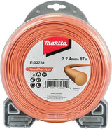 Accessoires Makita fil de coupe 2,4 mm x 87 m rond | orange - e-02761