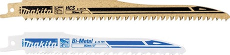 Makita accessoires jeu de lames de scie alternative - 10 pièces | 5x b-05153 (bois) et 5x b-05044 - p-71663