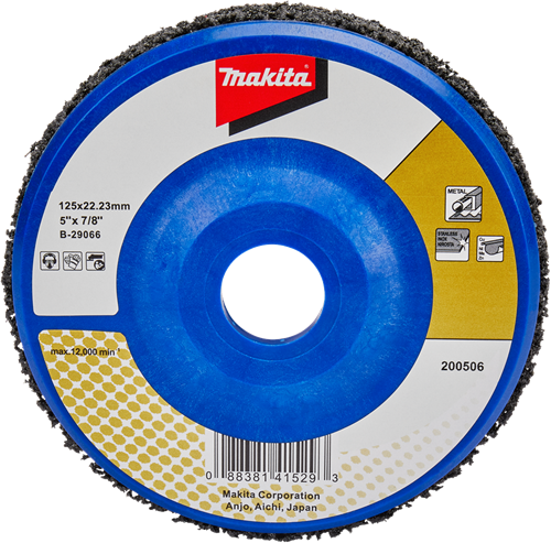 Makita accessoires disque de nettoyage 125mm noir - b-29066 b-29066