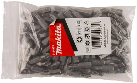 Accessoires Makita embout à vis pz2x25mm recharge 100s - b-24963 - b-24963