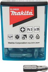 Accessoires Makita makita b-24620 jeu d'embouts 25x pz3 (pozidriv)