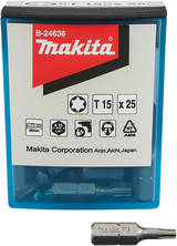 Accessoires Makita embout à vis t15x25mm - b-24636 - b-24636