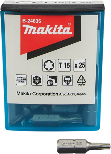 Accessoires Makita embout à vis t15x25mm - b-24636 - b-24636