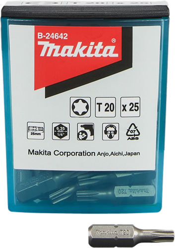 Accessoires Makita embout à vis t20x25mm - b-24642 - b-24642