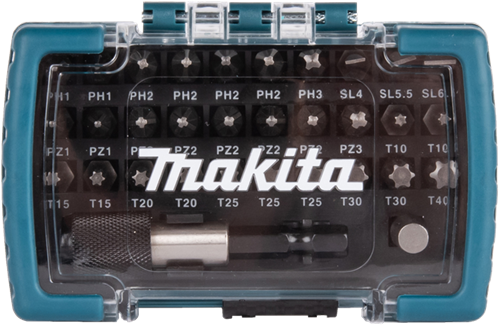 Makita accessoires jeu d'embouts de tournevis 32 pièces - d-74762 - d-74762