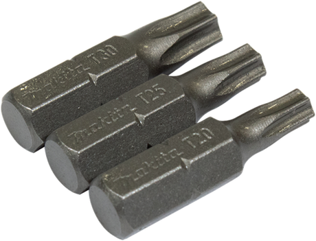 Makita accessoires jeu d'embouts de tournevis Torx 3 pièces - b-24533 - b-24533