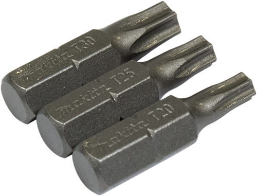Makita accessoires jeu d'embouts de tournevis Torx 3 pièces - b-24533 - b-24533