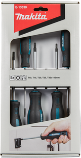 Makita accessoires jeu de tournevis 5 pièces Torx - e-13530 - e-13530