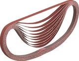 Makita accessoires makita p-43343 bande abrasive rouge - lime électrique à bande abrasive - ponceuse à bande de ponçage - k80 - 13 x 533mm (5pcs)
