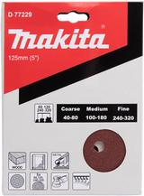 Accessoires Makita disque de ponçage 125mm velcro rouge - d-77229 - d-77229
