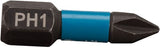 Makita accessoires tournevis à percussion noir ph1x25mm - b-63600