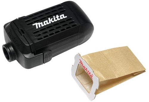 Accessoires Makita boîte à poussière + sac à poussière en papier pour bo5030k, bo5031k, bo4565k, bo4555k, bo5031k, bo5041k - 135246-0