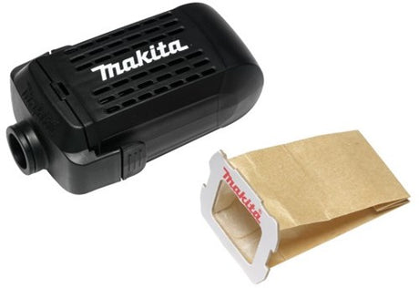 Accessoires Makita boîte à poussière + sac à poussière en papier pour bo5030k, bo5031k, bo4565k, bo4555k, bo5031k, bo5041k - 135246-0