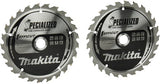 Makita accessoires double pack lame de scie circulaire bois | efficace 165x20x1.4 25t 23g - b-62985-2