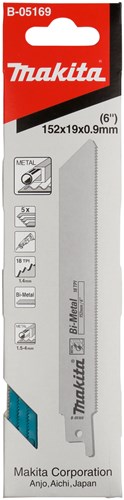 Accessoires Makita makita b-05169 lames de scie alternative - 152 x 1,4 mm - métal (5 pièces)