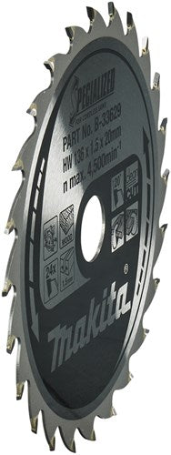 Accessoires Makita lame de scie circulaire | bois | 136x20x1,5 24t 20g - b-33629