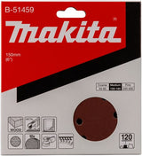 Accessoires Makita disque de ponçage k120 150mm - b-51459 - b-51459