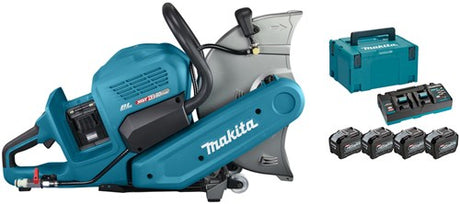 Makita ce001gl402 | scie à tronçonner xgt 2x40 v max | 355 mm | 8,0 Ah (4 pièces) | chargeur rapide duo | dans la boîte mbox - ce001gl402