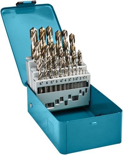 Makita accessoires jeu de forets à métaux | 25 pièces | hss-g-d-54031