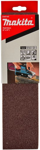 Accessoires Makita d-67147 | bande abrasive | enregistrer k40 | 76x610 | 3 pièces d-67147