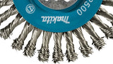 Accessoires Makita brosse ronde 115mm x-lock acier inoxydable - d-73368 d-73368