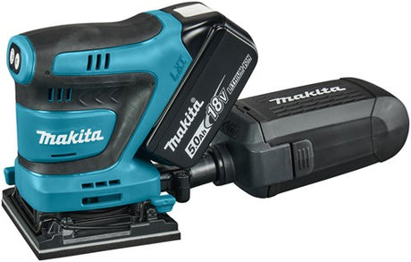 Ponceuse orbitale sans fil Makita dbo481rtj | 18v | Batterie 2 x 5,0 Ah + chargeur rapide | dans mbox - dbo481rtj