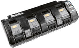 Chargeur Makita DC18SF avec 4 ports qui charge 2 batteries simultanément - 196426-3