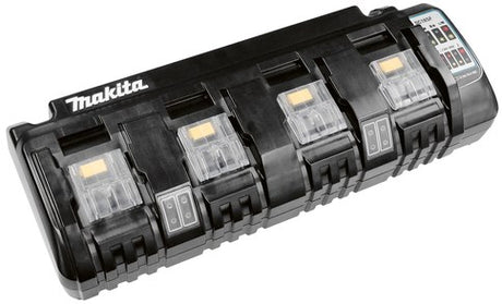 Chargeur Makita DC18SF avec 4 ports qui charge 2 batteries simultanément - 196426-3
