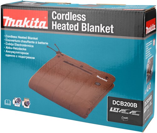 Couverture chauffante Makita DCB200B sans piles ni chargeur, avec adaptateur LXT - DCB200B