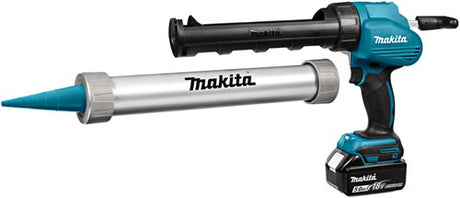Pistolet à calfeutrer sans fil Makita dcg180rtx avec porte-cartouche 300 ml et 600 ml | 1 batterie 5,0ah