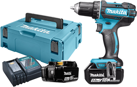 Makita ddf482rtj perceuse/tournevis 18v batterie 5,0 ah (2 pcs), chargeur rapide, mbox - ddf482rtj