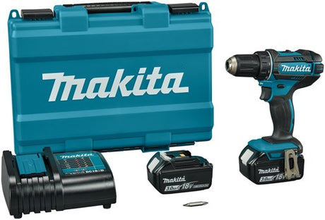 Makita ddf482sfe perceuse/tournevis 18v batterie 3,0 ah (2 pièces), chargeur, étui