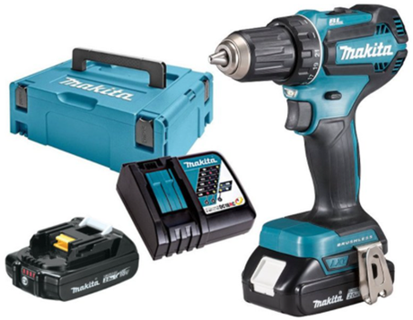 Makita ddf485raj | 18v | perceuse et visseuse | ensemble | Batterie 2,0 Ah (2 pièces) | chargeur rapide | m-box - ddf485raj