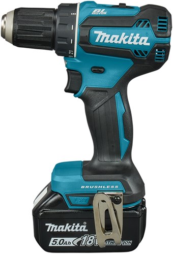 Makita ddf485rtj perceuse et visseuse 18v batterie sans balais 5,0 ah (2 pièces), chargeur rapide, mbox