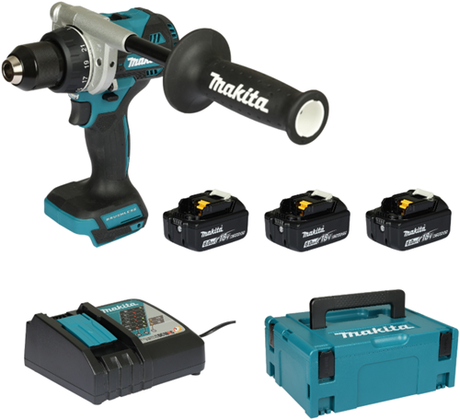 Makita ddf492rg3j perceuse/tournevis 18v | y compris 3x 6,0ah et chargeur rapide dans mbox - ddf492rg3j