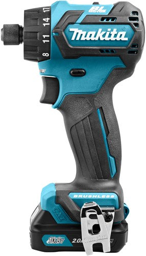 Makita df032dsaj perceuse/tournevis 10,8v batterie 2,0 ah (2 pcs), chargeur, mbox - df032dsaj